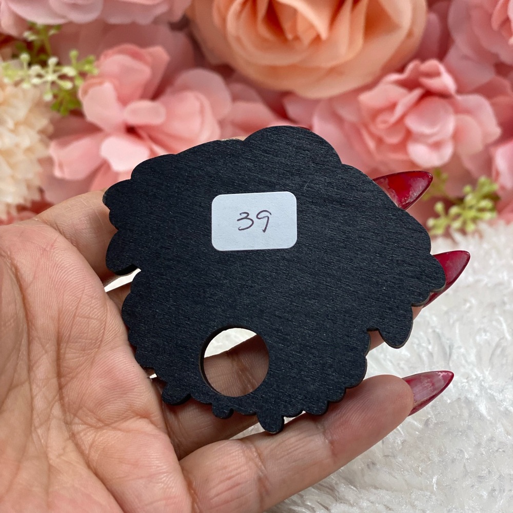 Wood Butterfly Moth Laser Sphere Holder #39 (ONLY $3 W/PURCHASE) - Picture 2 of 2